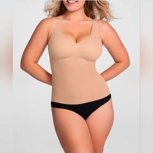 HoneyLove LiftWear Tank Slimming Sand Nude Cami Shaperwear sz XL